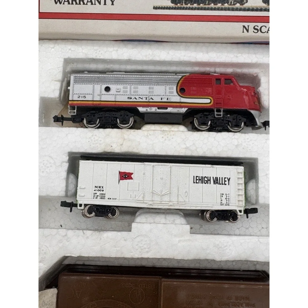 Bachmann Highballer N Scale Santa Fe Analog DC Train Set 50-4300 Incomplete VTG